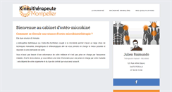 Desktop Screenshot of kine-montpellier.com