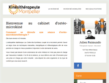 Tablet Screenshot of kine-montpellier.com